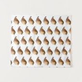 Sparrow Bird-Cartoon Wandteppich (Vorderseite (Horizontal))