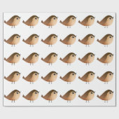 Sparrow Bird   Geschenkpapier (Flach)