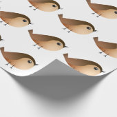 Sparrow Bird   Geschenkpapier (Ecke)