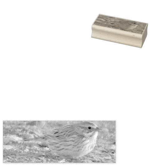 Sparrow Bird Gummistempel (Stempel)