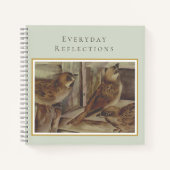 Sparrow Bird Notebook – Nature-Inspired Writing  Notizblock (Vorderseite)