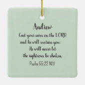 Sparrow Bird vergiftet die Bibelverse Keramikornament (Rückseite)