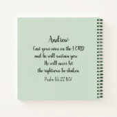 Sparrow Bird vergiftet die Bibelverse Notizblock (Rückseite)