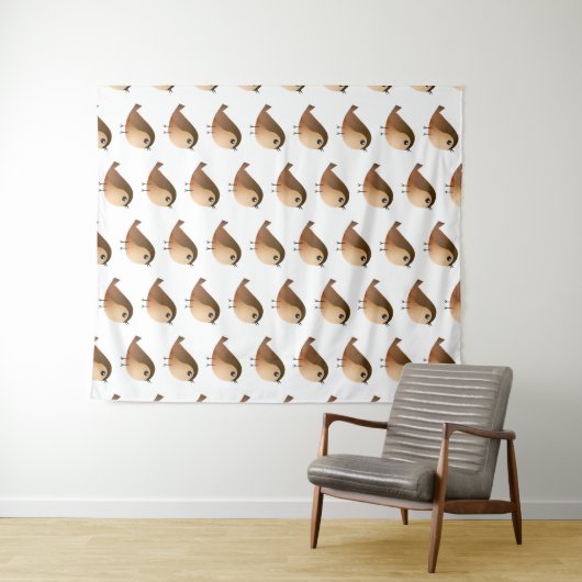 Sparrow Bird Wandteppich (Beispiel (Horizontal))