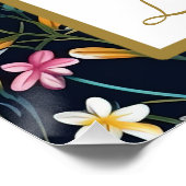 Sparrow Bird Woodland Meadow Maximalist Poster (Ecke)