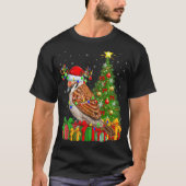Sparrow Bird Xmas Holiday Santa Sparrow Christma T-Shirt (Vorderseite)