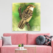 Sparrow Canvas Print Little Bird Leinwanddruck (Insitu (Wohnzimmer))