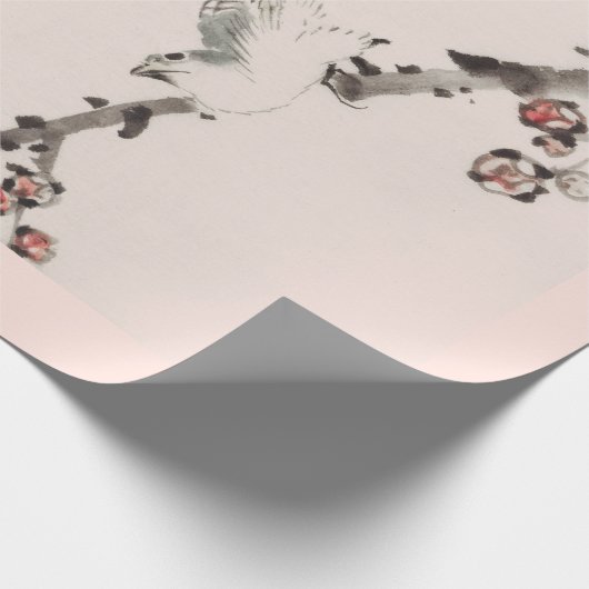 SPARROW CHERRY BLOSSOM Wrapping Paper Geschenkpapier (Ecke)