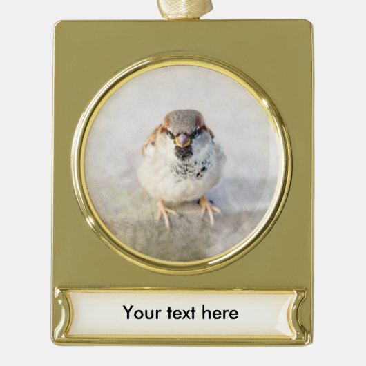 Sparrow - Der Krieger Banner-Ornament Gold (Vorderseite)