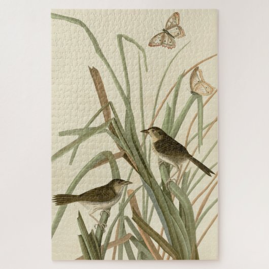 Sparrow (Finch) Audubons Vögel Amerikas Puzzle (Vertikal)