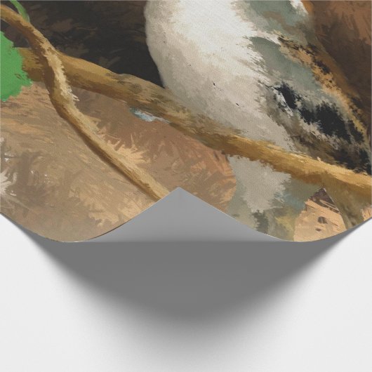 Sparrow Geschenkpapier (Ecke)