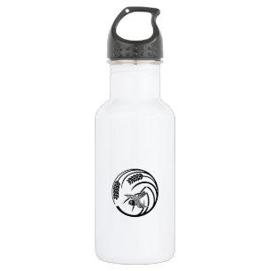 Sparrow im Reiskreis-Pflanze Trinkflasche