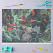 Sparrow in einem Kirschbaum, Bruno Liljefors Seidenpapier (Basteln)