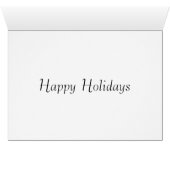 Sparrow in Snow Hat Weihnachtskarte (Innenansicht Horizontal (Unten))