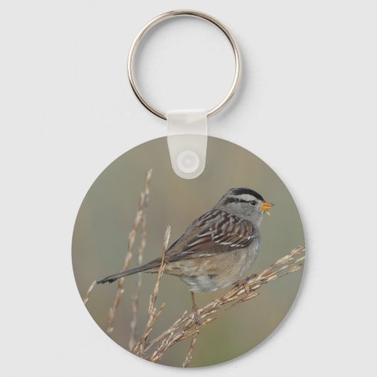 Sparrow in the Grass 2 Keychain Schlüsselanhänger (Vorderseite)