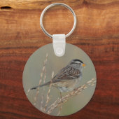 Sparrow in the Grass 2 Keychain Schlüsselanhänger (Vorderseite)