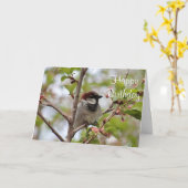 Sparrow Karte (Gelbe Blume)