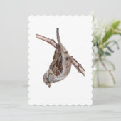 Sparrow-Karte (Passer Domesticus) Einladung (Stehend Vorderseite)