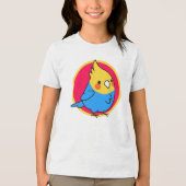 Sparrow-Karton-Kinder T-Shirt Tri-Blend Shirt (Vorderseite)