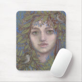 Sparrow Lady Surreal Fantasy Kunst, Dichtung und M Mousepad (Mit Mouse)