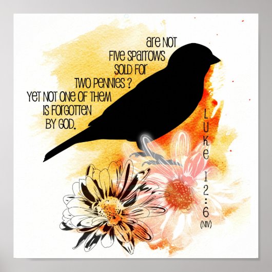 Sparrow nicht vergessen Canvas Print Poster (Vorne)