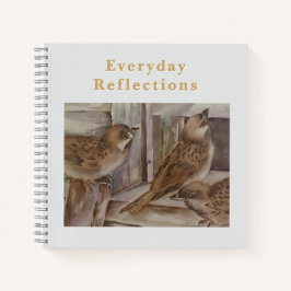 Sparrow Notebook | Nature Writing Journal Notizblock