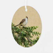 Sparrow Ornament Aus Metall (Vorderseite links)