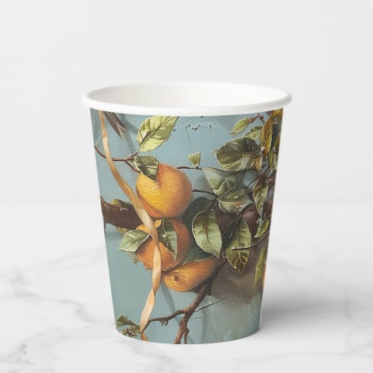 Sparrow - Papiergruppen Größe 236 ml Papiercup Pappbecher (Rückseite)