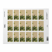 Sparrow-Postkarte Adressaufkleber (Vorne)