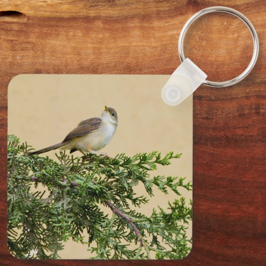 Sparrow-Postkarte Schlüsselanhänger (Rückseite)