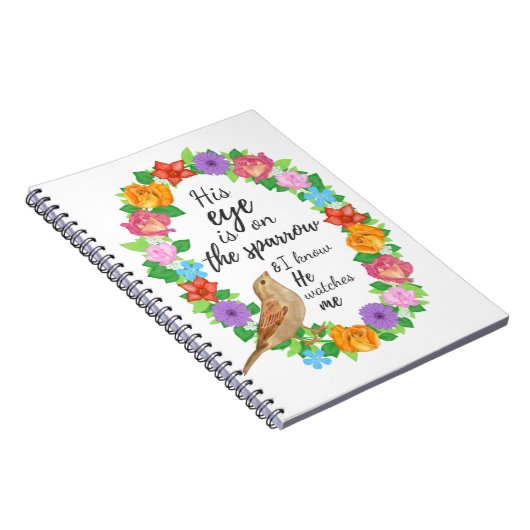 Sparrow Prayer Journal Church oder Sermon Notebook Notizblock (Rechte Seite)
