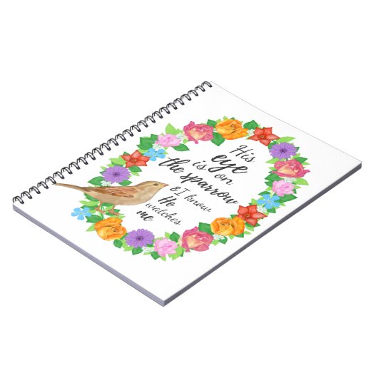 Sparrow Prayer Journal Church oder Sermon Notebook Notizblock (Linke Seite)