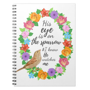 Sparrow Prayer Journal Church oder Sermon Notebook Notizblock