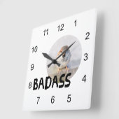 Sparrow Quadratische Wanduhr (Winkel)
