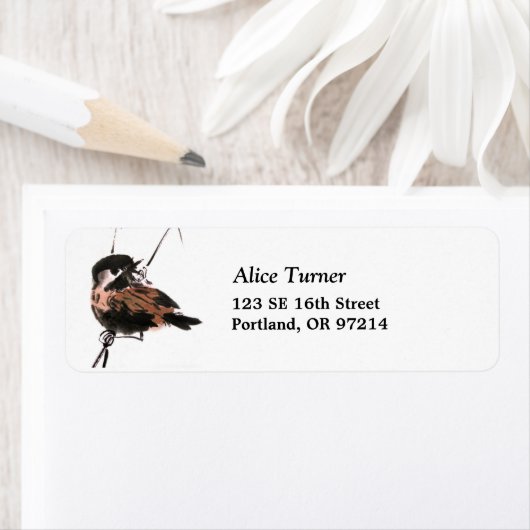 Sparrow Return Address Label (Insitu)