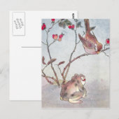 Sparrow, Toad & Rose Hips Postkarte (Vorne/Hinten)
