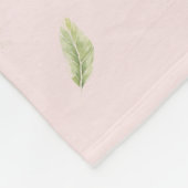 Sparrow und Blume Fleecedecke (Ecke)