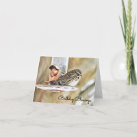 Sparrow und. Zuführung - Geburtstagskarte