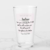 Sparrow-Vogel zerquetscht Ihre Karten Bibel Verse Glas (Rückseite)