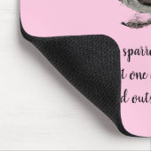 Sparrow-Vogel zerquetscht Ihre Karten Bibel Verse Mousepad (Ecke)