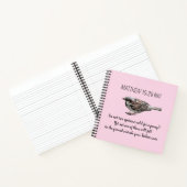 Sparrow-Vogel zerquetscht Ihre Karten Bibel Verse  Notizblock (Innenseite)