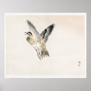 Sparrow von Kōno Bairei (1844-1895) Poster