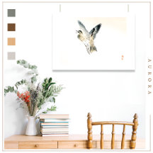 Sparrow von Kōno Bairei (1844-1895) Poster