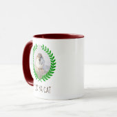 Sparrow Warrior - Peck Ya Cat witzig anpassbar Tasse (Vorderseite Links)