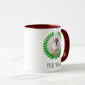 Sparrow Warrior - Peck Ya Cat witzig anpassbar Tasse (VorderseiteRechts)