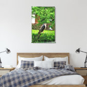 Sparrowhawawak in meinem Garten Leinwanddruck (Insitu (Schlafzimmer))