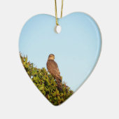 Sparrowhawk Keramikornament (Links)