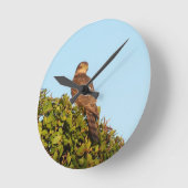 Sparrowhawk Runde Wanduhr (Winkel)