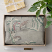 Sparrows auf Snowy Currant Bush von Ohara Koson Seidenpapier (Geschenk)