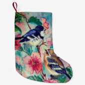 Sparrows Christmas Stocking - Painting Kleiner Weihnachtsstrumpf (Vorderseite)